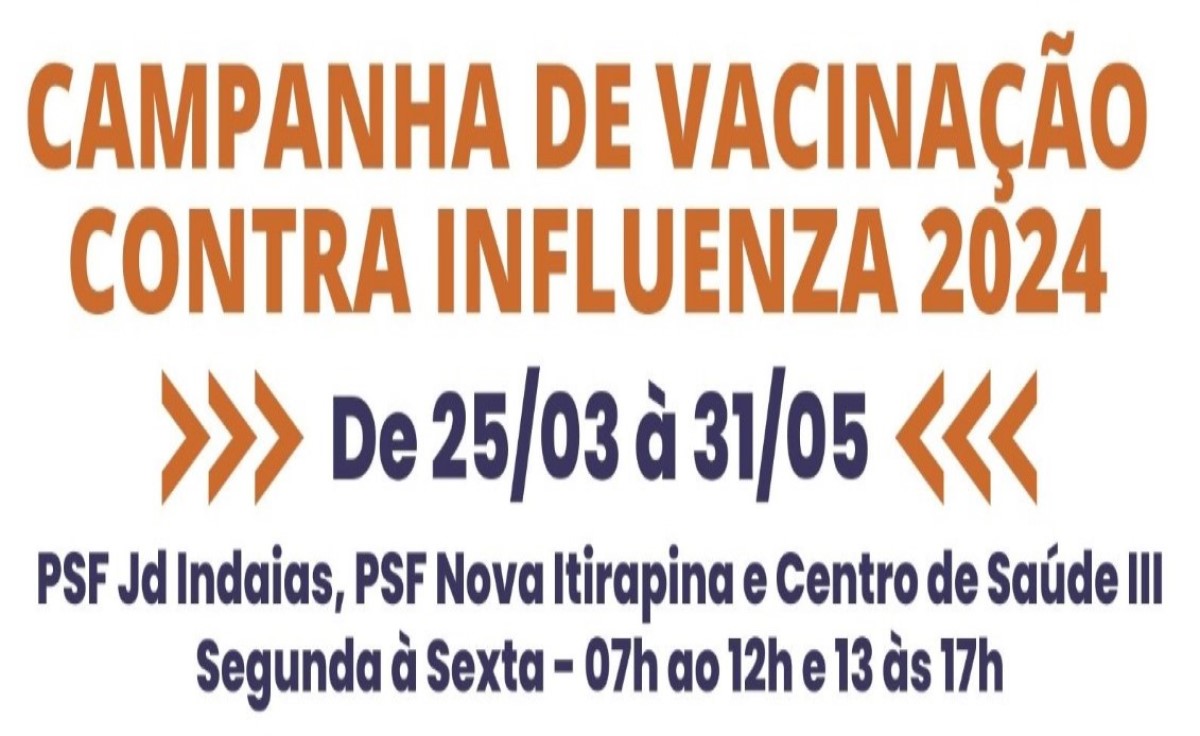 Campanha de vacinação contra o Influenza - 2024